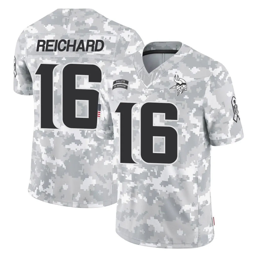 Davalo MN.Vikings #16 Will Reichard Player Arctic Camo Salute To Service Limited Game Stitched Jerseys
