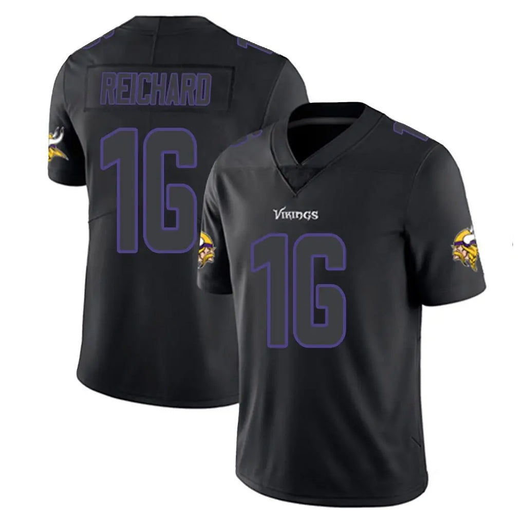 Davalo MN.Vikings #16 Will Reichard Player Black Impact LImited Home Game Stitched Jerseys