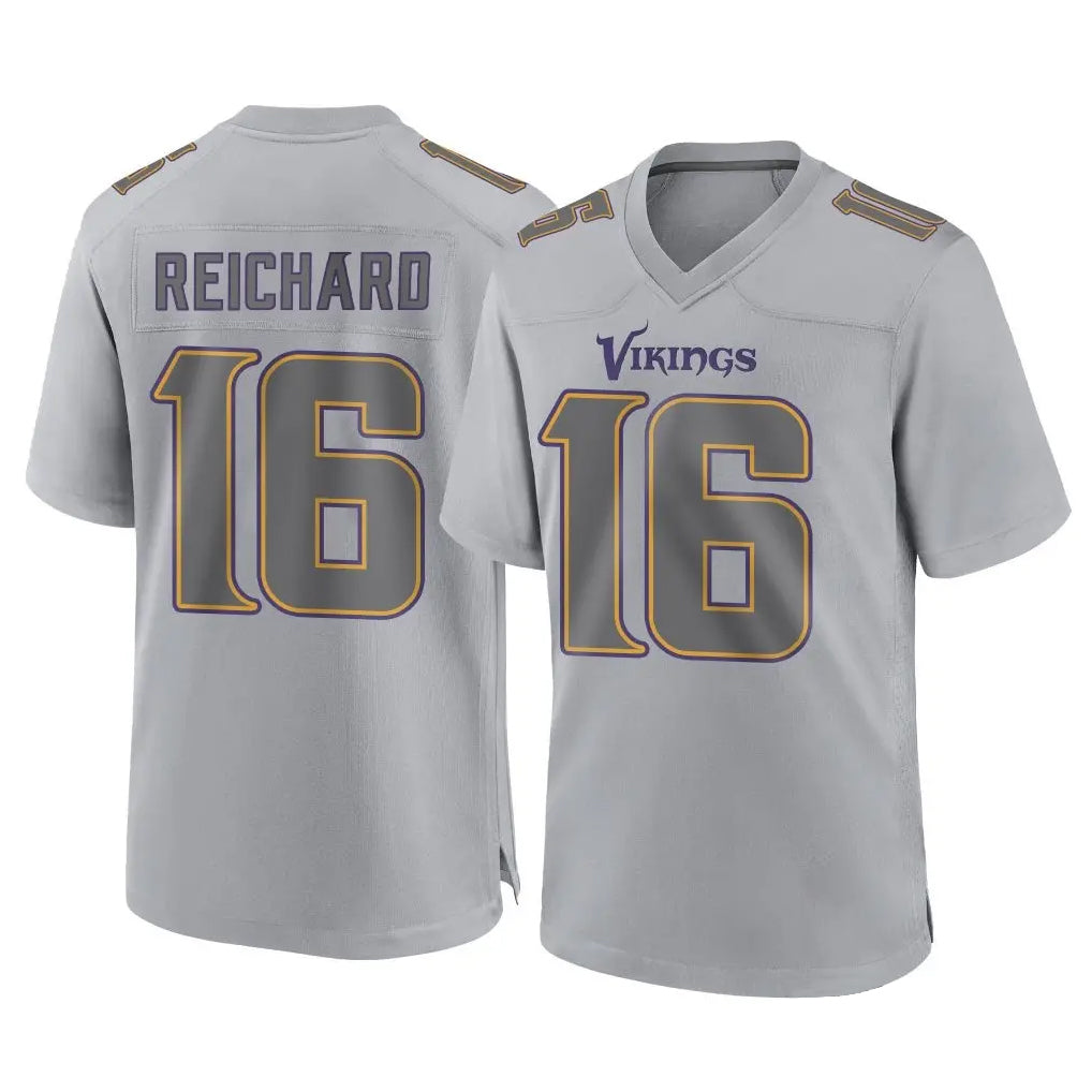 Davalo MN.Vikings #16 Will Reichard Player Gray Atmosphere Fashion Home Game Stitched Jerseys