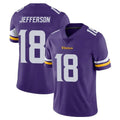 Davalo MN.Vikings #18 Justin Jefferson Player Purple Limited Vapor Untouchable Home Game Stitched Jerseys