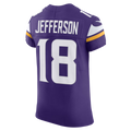 Davalo MN.Vikings #18 Justin Jefferson Purple Team Vapor F.U.S.E. Elite Stitched Jersey
