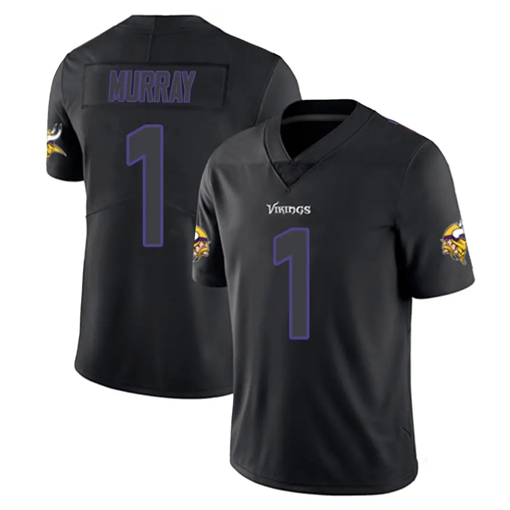 Davalo MN.Vikings #1 Kyler Murray Player Black Impact LImited Home Game Stitched Jerseys