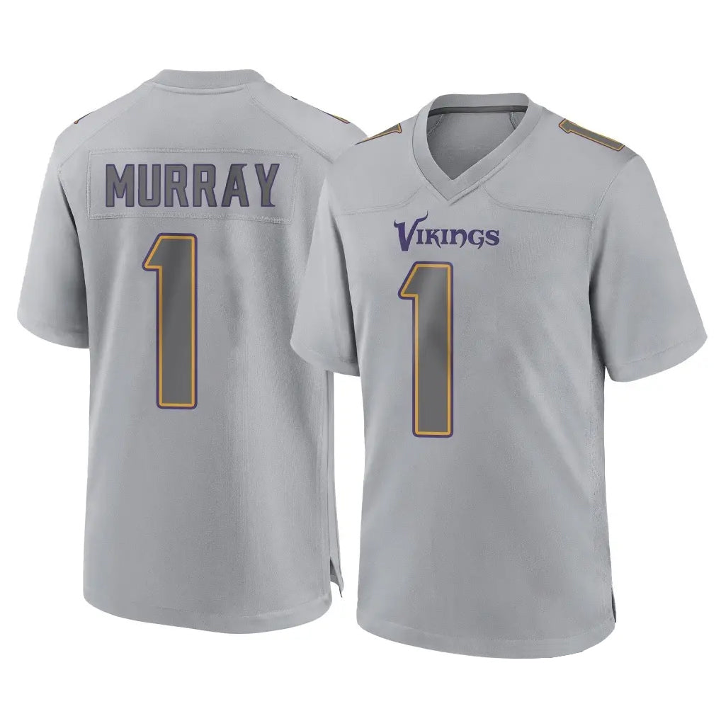 Davalo MN.Vikings #1 Kyler Murray Player Gray Atmosphere Fashion Home Game Stitched Jerseys
