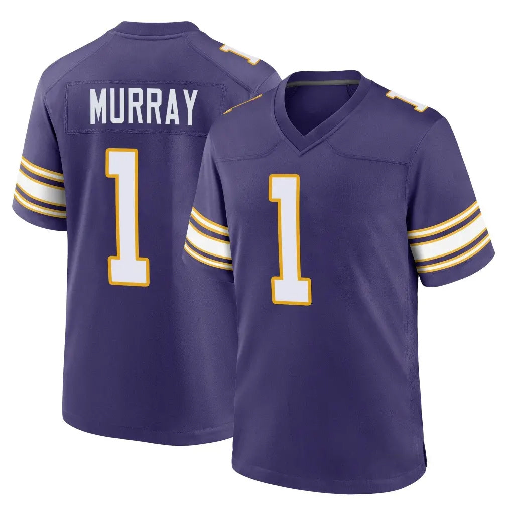 Davalo MN.Vikings #1 Kyler Murray Player Purple Classic Home Game Stitched Jerseys