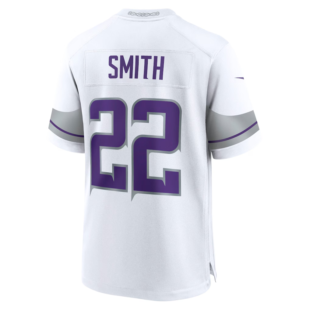 Davalo MN.Vikings #22 Harrison Smith White Alternate Game Stitched Jerseys