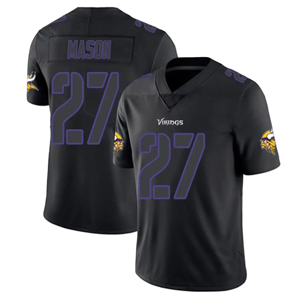 Davalo MN.Vikings #27 Jordan Mason Player Black Impact LImited Home Game Stitched Jerseys