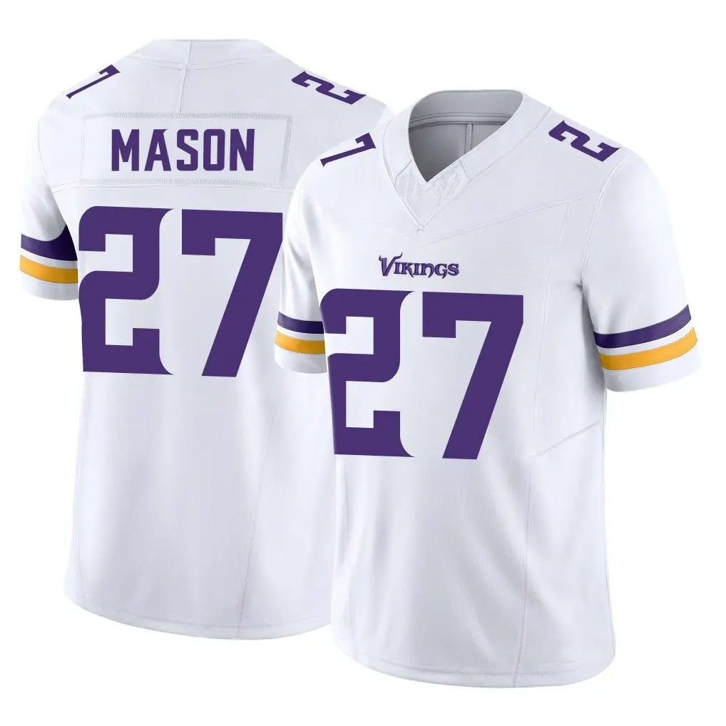 Davalo MN.Vikings #27 Jordan Mason Player White Limited Vapor F.U.S.E. Home Game Stitched Jerseys