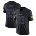 Davalo MN.Vikings #33 Aaron Jones Sr. Player Black Impact LImited Home Game Stitched Jerseys
