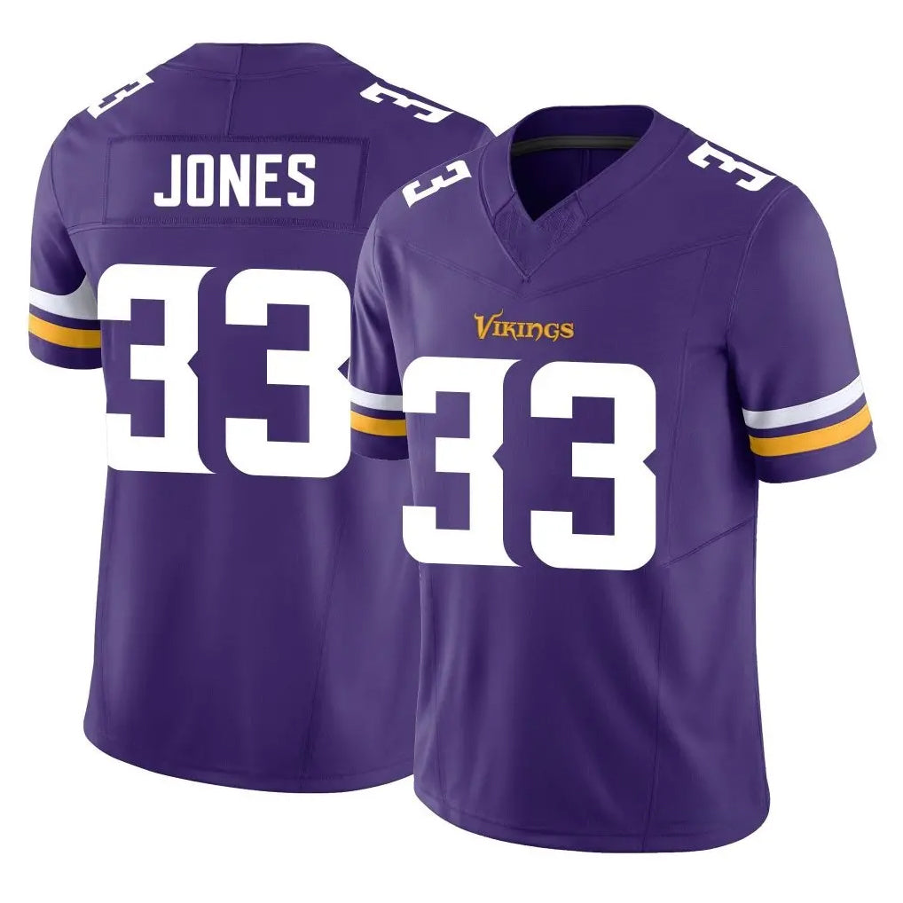 Davalo MN.Vikings #33 Aaron Jones Sr. Player Purple Limited Vapor F.U.S.E. Home Game Stitched Jerseys