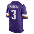 Davalo MN.Vikings #3 Jordan Addison Purple Game Stitched Jerseys