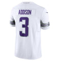 Davalo MN.Vikings #3 Jordan Addison White Alternate Vapor F.U.S.E. Limited Jersey American Stitched Jersey