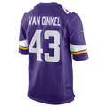 Davalo MN.Vikings #43 Andrew Van Ginkel Purple Team Game Jersey Stitched American Stitched Jerseys