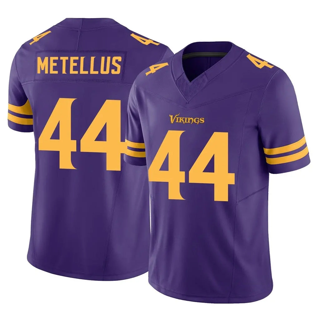 Davalo MN.Vikings #44 Josh Metellus Player Purple Limited Alternate Vapor F.U.S.E. Home Game Stitched Jerseys