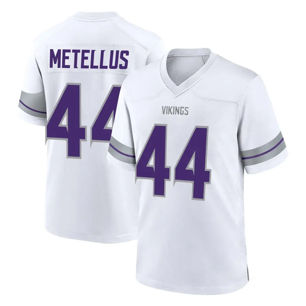 Davalo MN.Vikings #44 Josh Metellus Player White Alternate Home Game Stitched Jerseys