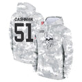 Davalo MN.Vikings #51 Blake Cashman Player Arctic Camo Salute to Service Pullover Hoodies Limited Game Stitched Jerseys
