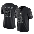 Davalo MN.Vikings #51 Blake Cashman Player Black Reflective LImited Home Game Stitched Jerseys