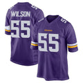 Davalo MN.Vikings #55 Eric Wilson Player Purple Home Game Stitched Jerseys