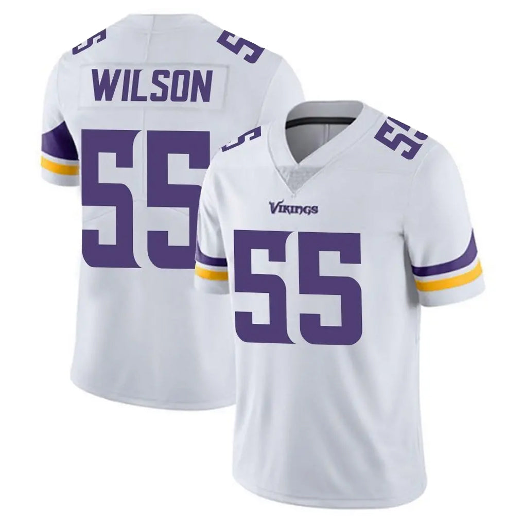 Davalo MN.Vikings #55 Eric Wilson Player White Limited Vapor Untouchable Home Game Stitched Jerseys