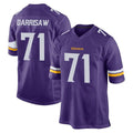 Davalo MN.Vikings #71 Christian Darrisaw Player Purple Home Game Stitched Jerseys