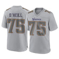 Davalo MN.Vikings #75 Brian O'Neill Player Gray Atmosphere Fashion Home Game Stitched Jerseys