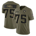 Davalo MN.Vikings #75 Brian O'Neill Player Olive 2025 Salute To Service Limited Game Stitched Jerseys