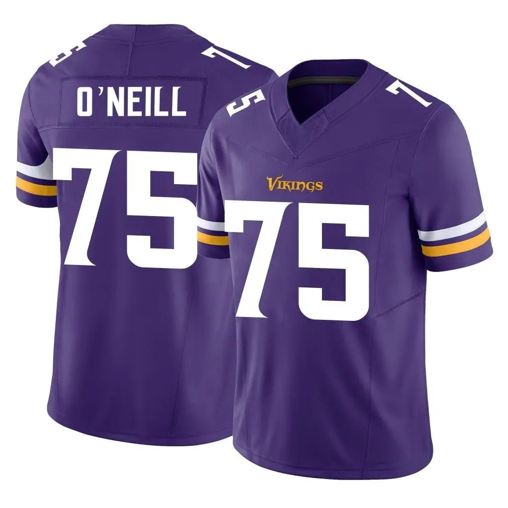 Davalo MN.Vikings #75 Brian O'Neill Player Purple Limited Vapor F.U.S.E. Home Game Stitched Jerseys