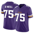 Davalo MN.Vikings #75 Brian O'Neill Player Purple Limited Vapor F.U.S.E. Home Game Stitched Jerseys