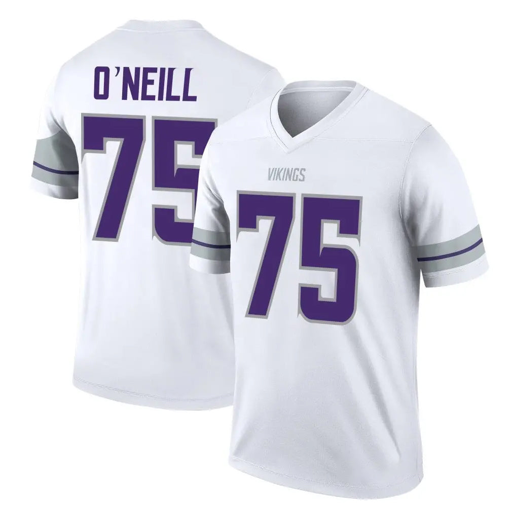Davalo MN.Vikings #75 Brian O'Neill Player White Alternate Legend Home Game Stitched Jerseys