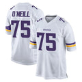 Davalo MN.Vikings #75 Brian O'Neill Player White Home Game Stitched Jerseys