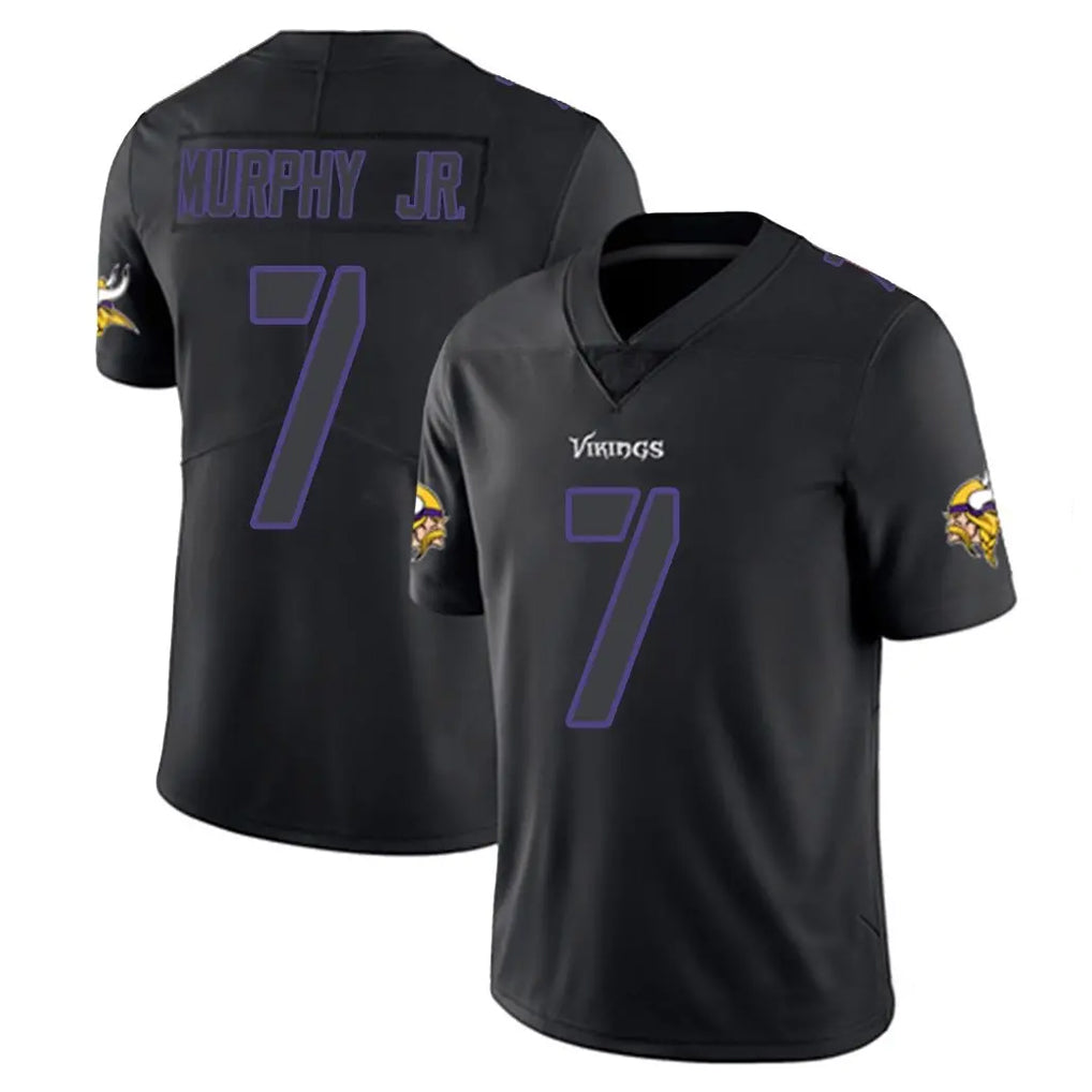 Davalo MN.Vikings #7 Byron Murphy Jr. Player Black Impact LImited Home Game Stitched Jerseys