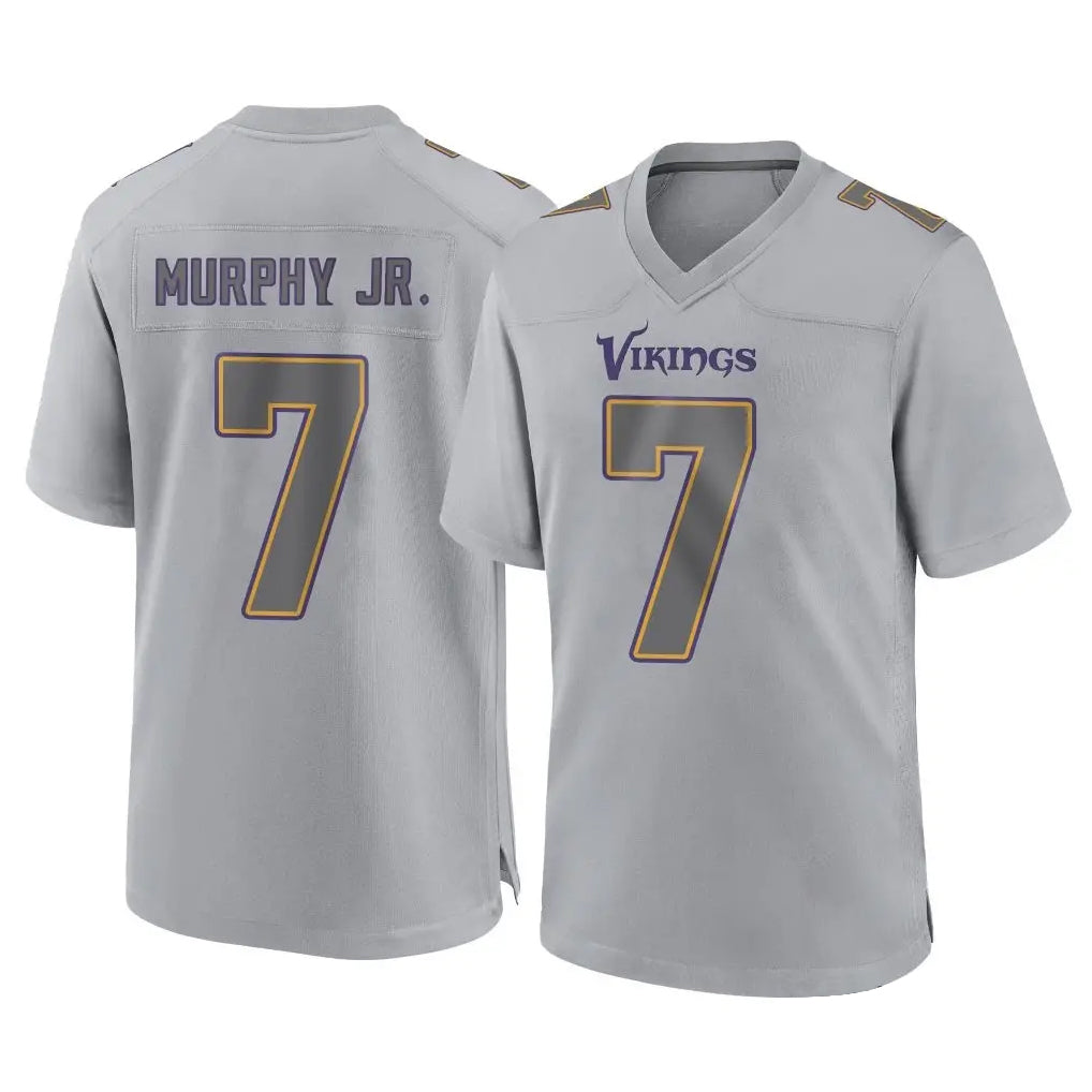 Davalo MN.Vikings #7 Byron Murphy Jr. Player Gray Atmosphere Fashion Home Game Stitched Jerseys