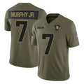 Davalo MN.Vikings #7 Byron Murphy Jr. Player Olive 2025 Salute To Service Limited Game Stitched Jerseys