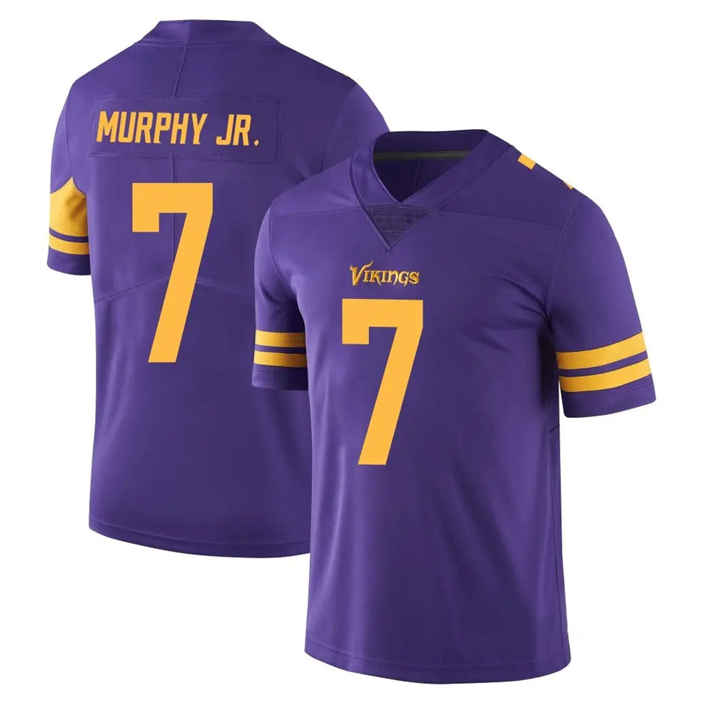 Davalo MN.Vikings #7 Byron Murphy Jr. Player Purple Limited Color Rush Home Game Stitched Jerseys