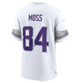 Davalo MN.Vikings #84 Randy Moss White Alternate Retired Player Game Jersey American Stitched Jersey