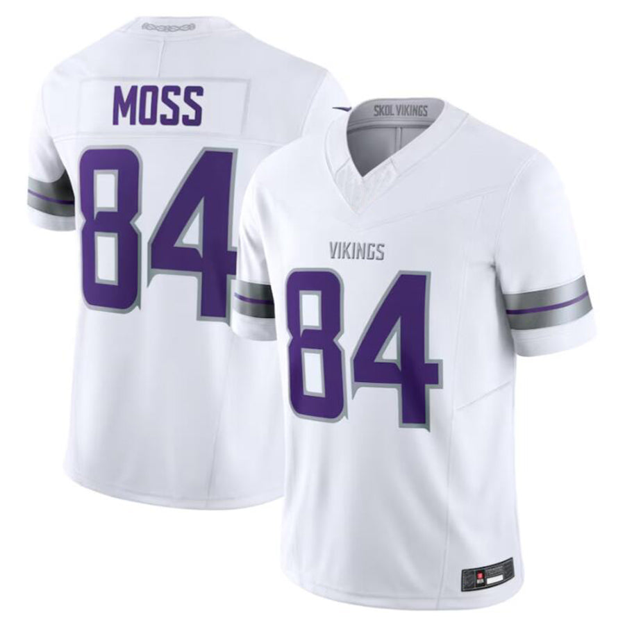 Davalo MN.Vikings #84 Randy Moss White Alternate Retired Player American Stitched Jerseys