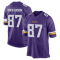 Davalo MN.Vikings #87 T.J. Hockenson Player Purple Home Game Stitched Jerseys