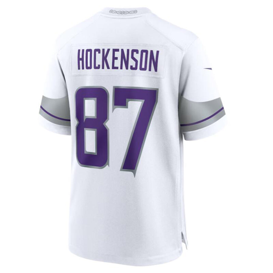 Davalo MN.Vikings #87 T.J. Hockenson White Alternate Game Player Jersey American Stitched Jersey