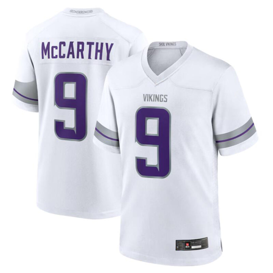 Davalo MN.Vikings #9 J.J. McCarthy White Alternate Game Player American Stitched Jerseys