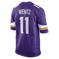 Davalo MN.Vikings #11 Carson Wentz Purple Team Game Stitched Jerseys