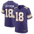 Davalo MN.Vikings #18 Justin Jefferson Player Purple Classic Limited Game Stitched Jerseys