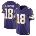 Davalo MN.Vikings #18 Justin Jefferson Player Purple Vapor F.U.S.E. Limited Stitched Jerseys