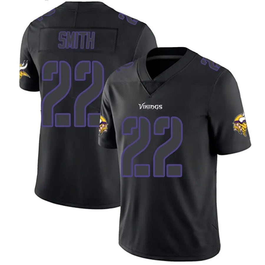 Davalo MN.Vikings #22 Harrison Smith Player Limited Black Impact Game Stitched Jerseys