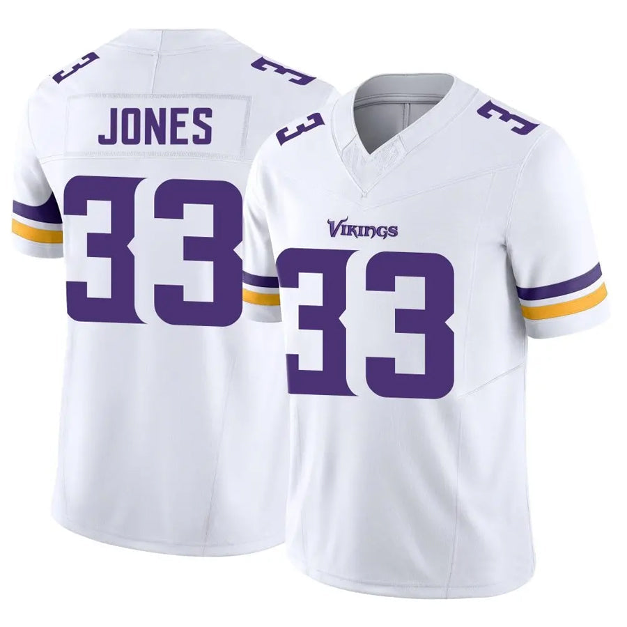 Davalo MN.Vikings #33 Aaron Jones Player White Vapor F.U.S.E. Limited Stitched Jerseys