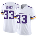 Davalo MN.Vikings #33 Aaron Jones Player White Vapor F.U.S.E. Limited Stitched Jerseys