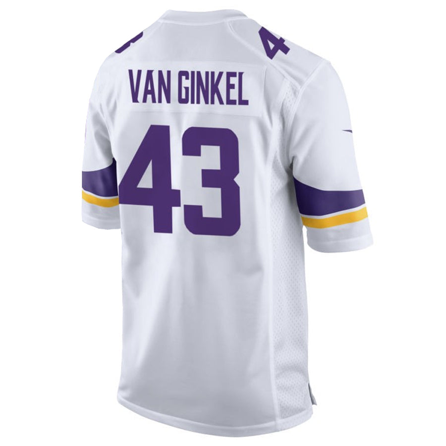 Davalo MN.Vikings #43 Andrew Van Ginkel Player Purple Home Game Stitched Jerseys
