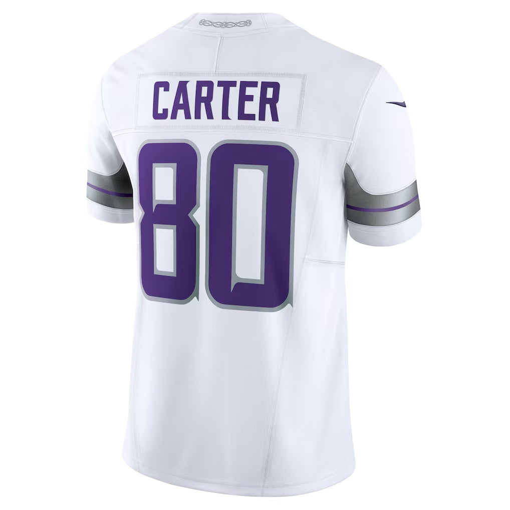 Davalo MN.Vikings #80 Cris Carter White Alternate Vapor F.U.S.E. Retired Player Limited Stitched Jerseys
