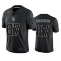 Davalo MN.Vikings #87 T.J. Hockenson Player Black REFLECTIVE Limited Stitched Jerseys