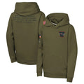 Davalo NE.Patriots Olive Salute to Service Pullover Hoodies Limited Blank Player Stitched Jerseys