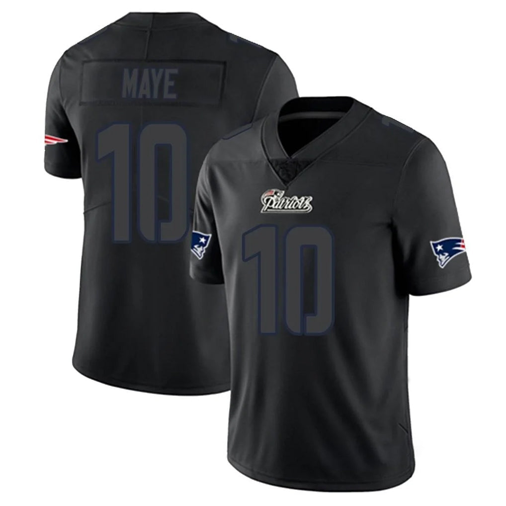 Davalo NE.Patriots #10 Drake Maye Player Black Impact LImited Home Game Stitched Jerseys