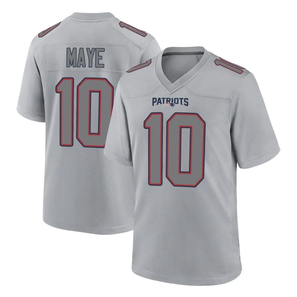 Davalo NE.Patriots #10 Drake Maye Player Gray Fashion Limited Home Game Stitched Jerseys